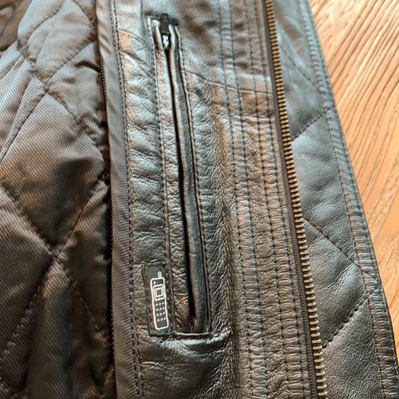 Men’s Genuine Leather Bomber Jacket - Picture 9 of 14